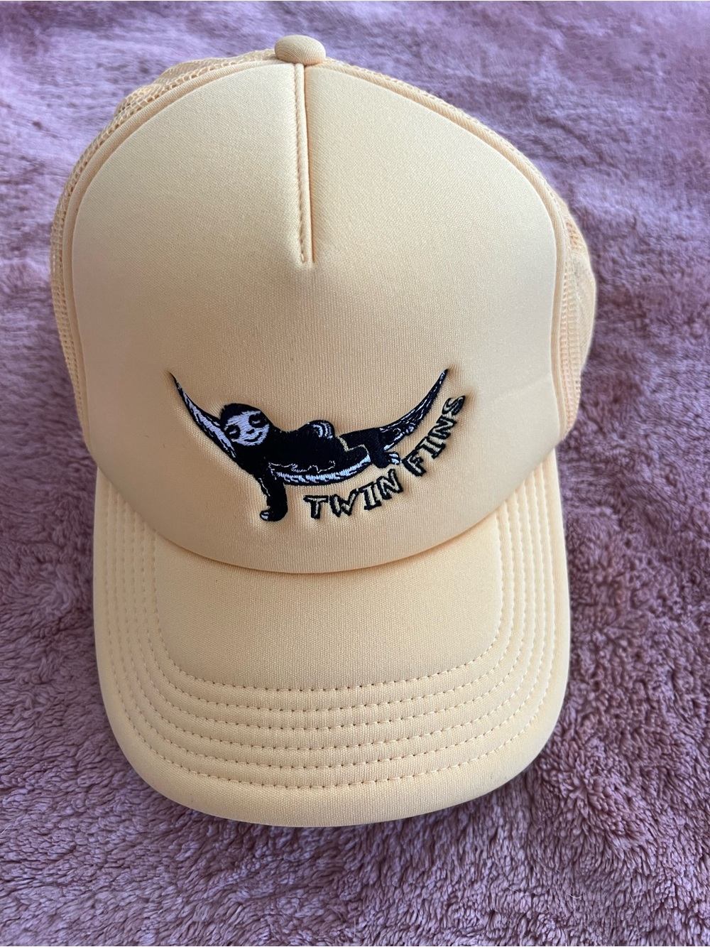 Pale Yellow Trucker Hat